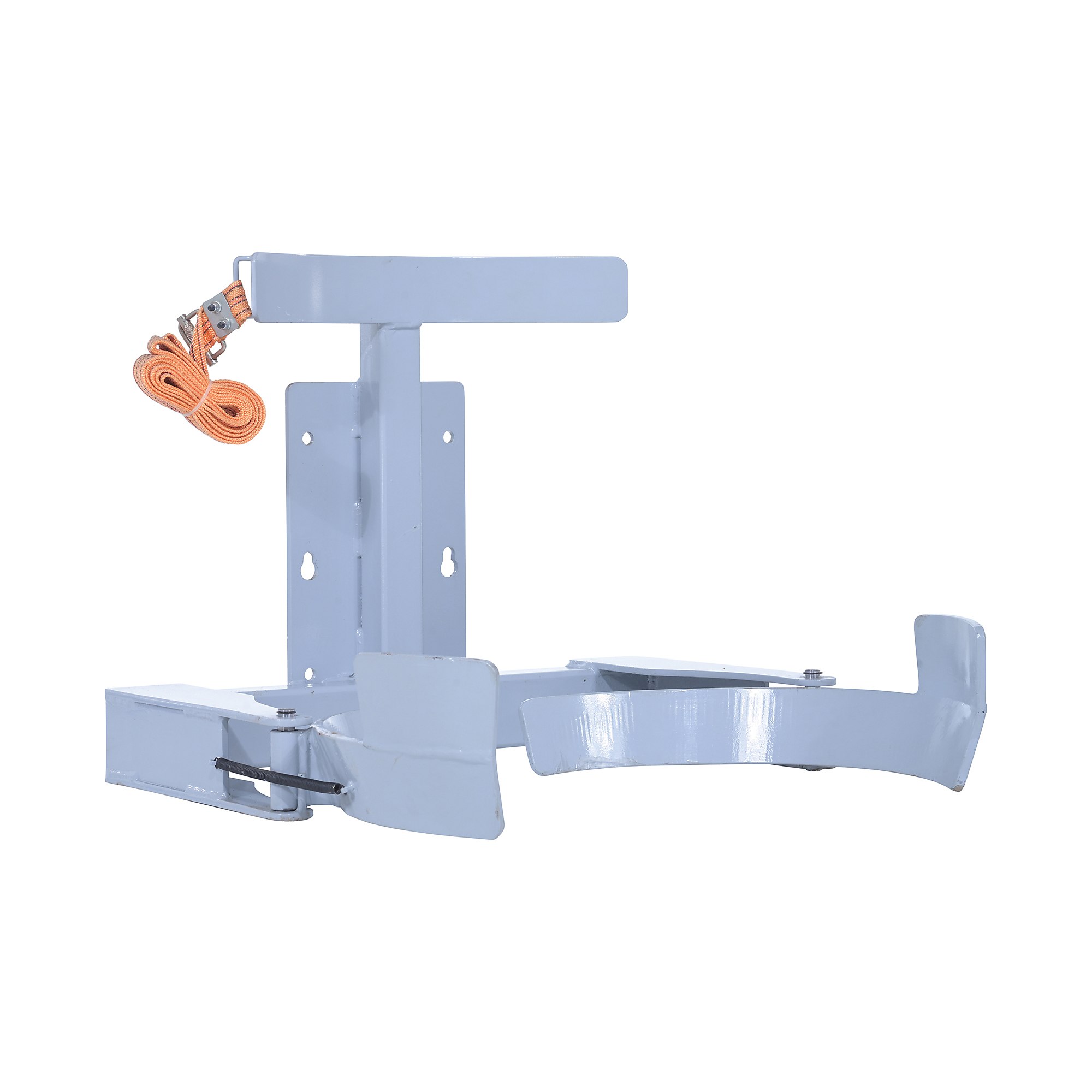 Vestil Steel Counter Balanced Power Lift Manual Drum Gripper Attachment — 55-Gallon, 600-Lb. Capacity, Gray, Model# STA-ATT-DGP-55